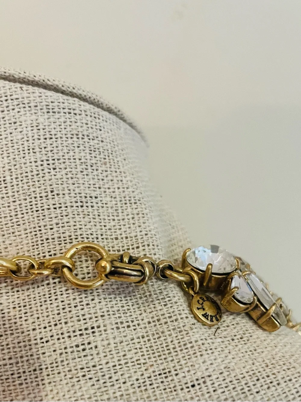 J. Crew Crystal Leaf  Statement Necklace Blogger Fav - Picture 4 of 5